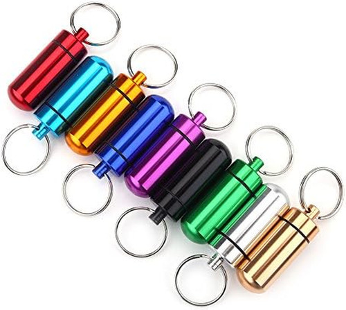 9pcs alluminio pill box - 9pcs, mini