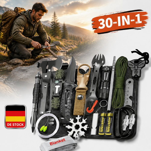 Kit sopravvivenza impermeabile - kit,