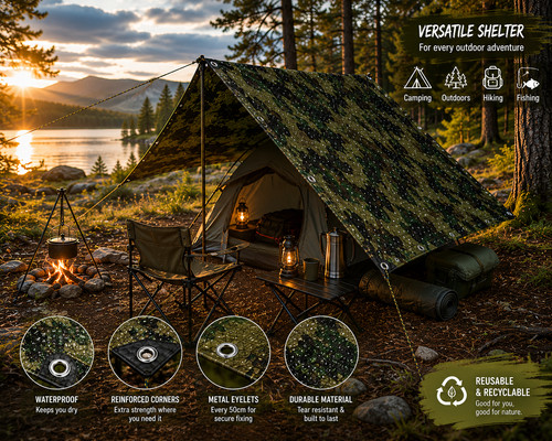Telo mimetico bushcraft - mimetico,